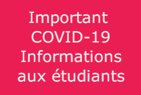 IMPORTANT INFORMATION COVID-19 IMPORTANT INFORMATION COVID-19