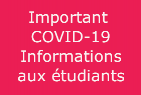 IMPORTANT INFORMATION COVID-19
